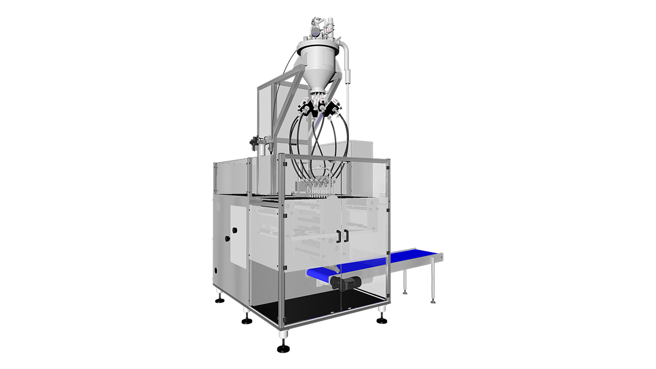 Four side seal sachet machine and liquid doser Flow meter